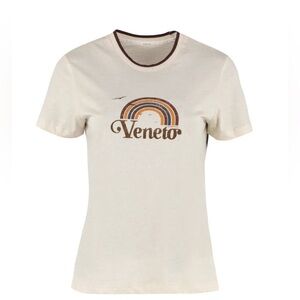 Zimmermann Veneto Printed Cotton T-shirt Size 1/ US Small